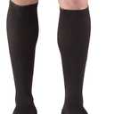 Truform Compression Socks, 20-30 mmHg, Men's Dress Socks, Knee High Over Calf Length, Black, X-Large, 1944BL-XL