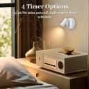 1 Pack Wireless LED Spotlight Indoor with Remote, Rechargeable Up Lights Indoor with Timer& Dimmable, Battery Operated SpotLights Accent Uplighting for Plant, Wall, Artwork, White