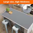 Large Silicone Mat, 24"x80" Heat Resistant Mats for Countertop, Dark Gray