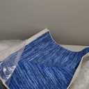 Valenrug Washable Rugs 5x7 - Non Slip 5x7 Area Rugs for Living Room, Stain Resistant Area Rugs for Bedroom, Foldable Machine Washable Area Rug(5'x7', Navy)