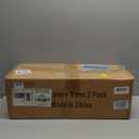 27" Faux Boxwood Plants Outdoor Set of 2, UV-Resistant Topiary Trees Artificial Outdoor Bushes & Shrubs, Realistic Fake Plants Evergreen for Planters Front Porch Outside Decor 2.3ft