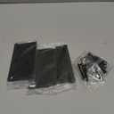 3 Pack Black Door Hinges 4 Inch x 4 Inch Square Rounded and 5/8" Radius Corners No-Squeak Heavy Duty Interior and Exterior Matte Black Door Hinges