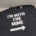 Funny I'm with The Mime Easy Couples Halloween Costume T-Shirt, S