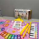 Baby Toys for 0-6 months, Dinosaur Musical Mat Montessori Sensor Toys 1 Year Old, Sensory Early Educational Musical Learning Toys, Christmas Birthday Easter Gifts for 2 3 4 Year Old Toddler Boys Girls