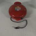 Elite Gourmet EQD-413 Electric Non-Stick 8" Quesadilla Maker, Easy-Slice 6-Wedge, Grilled Cheese Corn Flour Tortilla Snacks, Red