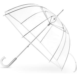 Clear Umbrella for Rain, Dome Bubble Umbrellas for Wedding, Windproof Transparent Umbrella with Large Canopy, Reinforced Fiberglass Frame & Aluminum Shaft, Lightweight for Prom & Outdoor Events