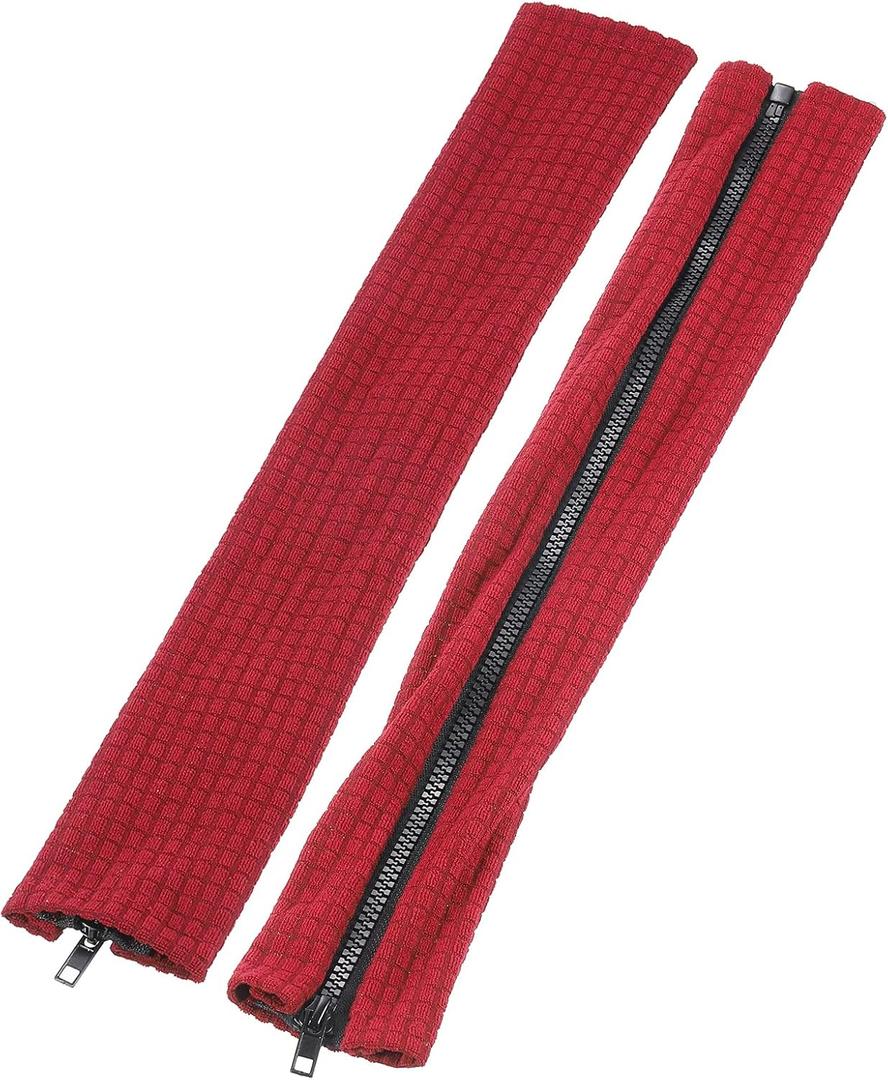 PATIKIL Office Chair Arm Cover, 2Pcs Office Chair Armrest Covers Protectors with Zipper Stretchable Water Resistant Computer Chair Arm Rest Covers for Desk Chairs, Red