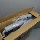 Drive Medical 11148-1 Folding Steel Bedside Commode Chair, Portable Toilet, Supports Individuals Weighing Up To 350 Lbs, with 7.5 Qt. Bucket and 13.5 Inch Seat, Grey