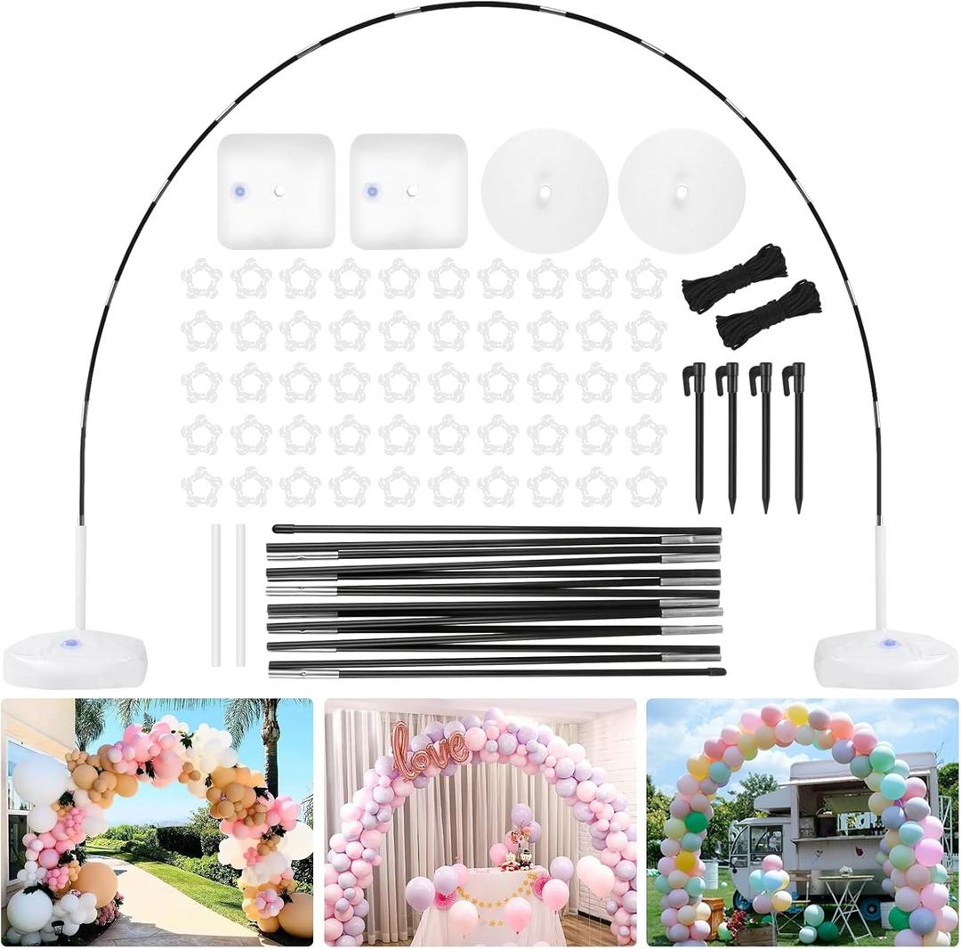Balloon Arch Kit, 10FT Wide & 7.5FT Tall Adjustable Frame, Balloon Arch Stand ideal for Party Decorations  Wedding, Birthday, Baby Shower Backdrop, Arch for Balloons, Balloons Not Included
