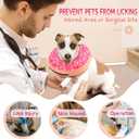 Supet Inflatable Dog Cone Collar for Medium Small Dogs, Soft Cone Collar for Dogs Cats, ECollar Doggie Neck Donut Dog Cone Alternative After Surgery, Size: M(Neck 9"-12.5")