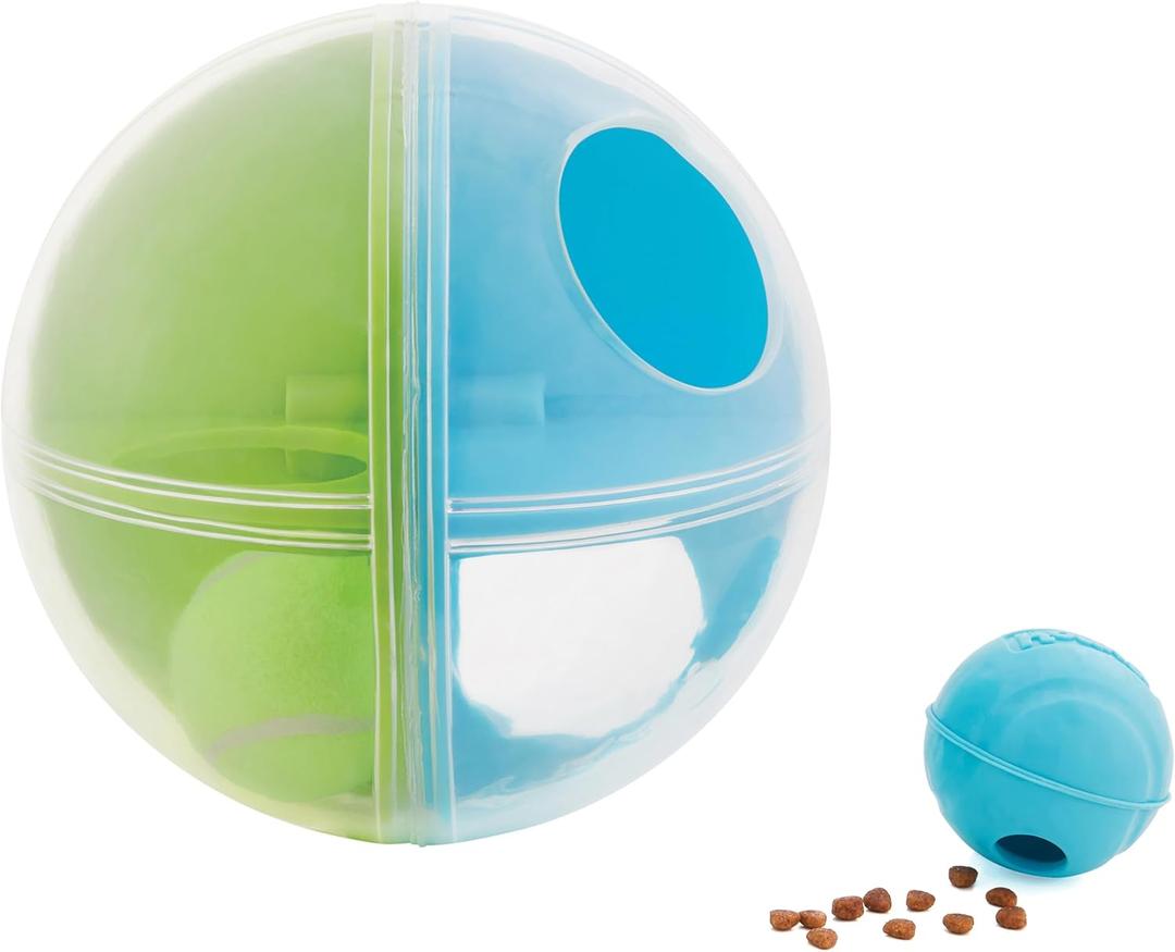 Outward Hound by Nina Ottosson A-Maze Ball Dog Treat Puzzle Ball, Level 2 Intermediate, Green (A-Maze Ball (Blue, Green))