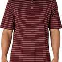 Amazon Essentials Mens Golf Polo Shirt, Moisture-Wicking Quick Dry, Short Sleeve (Large, Dark Burgundy)