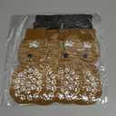 EXPAWLORER Anti Slip Dog Socks to Prevent Licking Paws, Dog Shoes for Hot Pavement, Dog Booties for Small Medium Large Senior Dogs, Traction Control Boots & Paw Protectors for Hardwood Floors (Large (4 Count), Khaki)