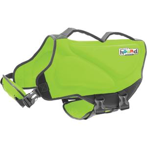 Outward Hound Dawson Swim Dog Life Jacket, High-Performance Neoprene Dog Life Vest for Swimming, Boating, and Water Safety, XL, Green (X-Large (Chest Girth: 33"-44"))