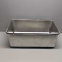 Kirecoo Stainless Steel Cat Litter Box XXL- Metal High Sided Cat Pan, Large Stainless Steel Box, Indoor Litter Tray, Non Stick, No Smell, Easy to Clean, Pet Toilet Supplies for Kitten, Kitty, Rabbit (23.43" L x 15.55" W x 7.68" H)