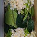 6 PCS Artificial Hydrangea Flowers, Faux Silk Hydrangea with Long Stems, Home Wedding Decor, Table Centerpieces, Party Decorations(Champagne)