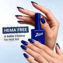 2 x zooni Hema-Free Deep Blue Gel Nail Polish 1PCS 12ML Gel Polish