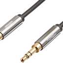 Amazon Basics 3.5mm Aux Audio Cable for Stereo Speaker or Subwoofer with Gold-Plated Plugs, 4 Foot, Black
