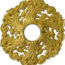 Ekena Millwork CM19ORRGS Orrington Ceiling Medallion, Rich Gold