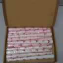 12 Set Pink Bow Taper Candles 10 Inch Unscented Coquette Birthday Decoration Candles Pink Bow Party Supplies for Girl Women Baby Shower Bridal Bachelorette Birthday Wedding Party Decorations