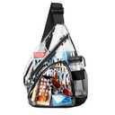 HULISEN Clear Sling Bag, Clear Bag Stadium Approved, Transparent Shoulder Crossbody Backpack Chest Casual Daypack