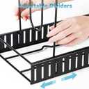 ORDORA Pots and Pans Organizer for Cabinet 16.61 Height, 8 Tier Pot Organizers Rack with 3 DIY Methods, Adjustable Pan Organizer under Cabinet Kitchen Organization and Storage