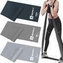 A AZURELIFE Resistance Bands,Professional Long Non-Latex Elastic Stretch Bands,Exercise Bands for Physical Therapy, Yoga, Pilates, Rehab, at-Home or The Gym Workouts, Strength Training (6.9FT)