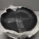 Homienly Wheat Straw Plates Set - 11 inch Reusable Large Dinner Plates Set of 8, Lightweight Unbreakable Salad Plates, Microwave and Dishwasher Safe Plates, Deep Plates for Dinner, Camping - Black