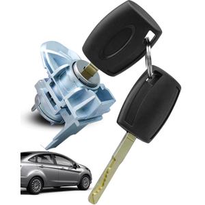 Door Lock Cylinder with Key Compatible with Ford Fiesta 2011-2019 | Replace BE8Z-5421991-B, Front Left Driver Side Door Lock Cylinder