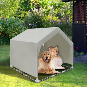 Dog Shade Shelter Outdoor Large Tent Dog House for Large Dogs, Outdoor Dog Tent, Outside Sun Rain Canopy Pet House for Cats, Rabbits and Other Pets