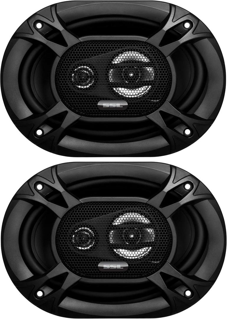 Sound Storm Laboratories EX369 6 x 9 Inch Car Audio Door Speakers - 300 Watts (per Pair), Coaxial, 3 Way, Full Range, 4 Ohms, Car Speakers
