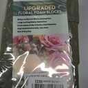 Upgraded 6 Pack Floral Flower Foam Blocks, Green Plant Foam for Flower Arrangements, Wet & Dry Florist Foam Styrofoam for Fresh and Artificial Flowers (5.5"L X 3.1"W X 1.6"H)