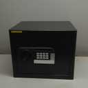 1.6 Cub Fire Proof Safe for Home Documents, Anti-Theft Digital Security Box with Electronic Keypad Lock and Spare Key, Small Safes for Home Use Fire and Water proof for Money Jewelry Valuables