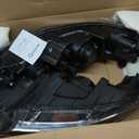 Headlight Assembly for 2010-2013 Kia Forte/Koup LX EX SX, Passenger & Driver Side Halogen Headlamp with Clear Lens Black Housing Amber Reflector, 1 Pair