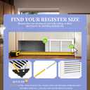 24x6 Duct Opening | Steel Return Air Grille | Vent Cover Grill for Sidewall and Ceiling | HVAC Cold Air Intake Grille | White | Outer Dimensions: 25.75"W X 7.75", 24''Wx6''H [Duct Opening]