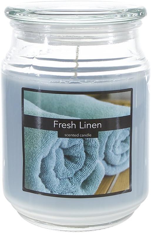 SRG Scented 18 Ounce Glass Jar Container Candle - Fresh Linen