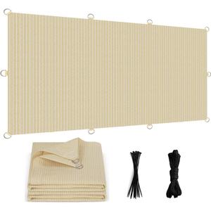Sun Shade Cloth 10x20 FT, UV Block Outdoor Patio Shade Cover, Permeable and Tear Fade Resistant Rectangle Sunshade Fabric for Backyard, Porch, Pergola, Yard, Deck, Garden, Sand