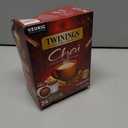 Twinings Chai Black Tea K-Cup Pods for Keurig, 24 Count (Pack of 1), Naturally Sweet and Savoury Spice Flavours, Caffeinated, Enjoy Hot or Iced (EXP 09/26/28)