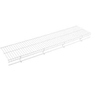 Rubbermaid Free-Sliding Wire Shelf, White, Adjustable Shelving with Free-Slide Design for Closet Organization System, 12x 4, 1 Pack | Free-Slide Design, 1 Pack