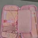 Pink Travel Carrying Case Accessories Kit Compatible with Nintendo Switch (NOT Fit OLED/Lite).Pink Switch Hard Protective Cover, Adjustable Stand, Screen Protector & Cute Thumb Grips 10 in 1 Gift.