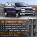 Black Door Armrest Handle Fit for Chevy Cadillac Replace 88981545 88981542