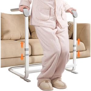 Couch Stand Assist for Elderly, Six-level Height Adjustable Standing Assist for Seniors, Heavy-Duty Stand Assist Aid for Elderly, 21-inch Width Standing Aids & Supports for Couch and Sofa, Gray