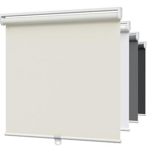 MYshade Blackout Cordless Roller Shades, Room Darkening Free-Stop Roll Up Blinds for Windows, Pull Down Blocking Blind for Home and Office, Easy to Install, 39.5" W X 72" H, Beige