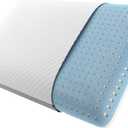 Beautyrest Absolute Relaxation Pillow - Standard Size - Ventilated and Pressure Relieving Premium Memory Foam for Improved Airflow - Plus, AquaCool Technology for Temperature Regulation (Queen)