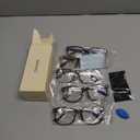 CCVOO +1.25 Clear Vision Reading Glasses for Women 5-Pack Blue Light Filtering Readers with Spring Hinges