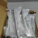 Goldenwarm 35 Pack 5 Inch Black Cabinet Handles Matte Black Drawer Pulls Stainless Steel Cabinets Hardware Square Bar Modern for Kitchen Bathroom Cupboard, 5 Inch Hole Centers, Matte Black, 35