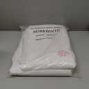 Surmente Pack of 2 White Fitted Tablecloths for 6 Foot Rectangle Tables, White Table Covers for Weddings, Banquets, or Restaurants (72" x 30")