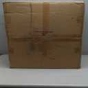 Linen Upholstered Accent Chair, Mid Century Modern Vintage Rattan Vanity Chair with Wood Armrest and Legs for Living Room Bedroom,Beige