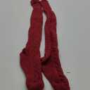 SherryDC Women's Cable Knit Thigh High Boot Socks Extra Long Winter Stockings Leg Warmers One Size