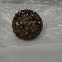 Everydecor Metal Decorative Sphere for Home Decor - Decorative Balls for Shelves, Centerpiece Bowls, Bookshelf - Decoration Orbs Accents for Living Room, Bedroom - Antique Brown Shelf Spheres (4 Inch)